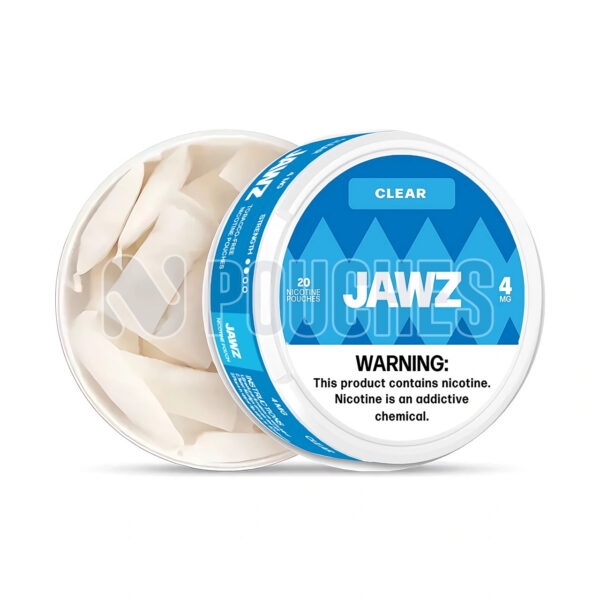 Open Box Clear JAWZ Nicotine Pouches 4mg