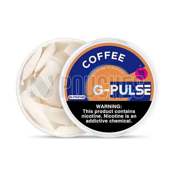 Open Box Coffee G-Pulse Nicotine Pouches 15mg