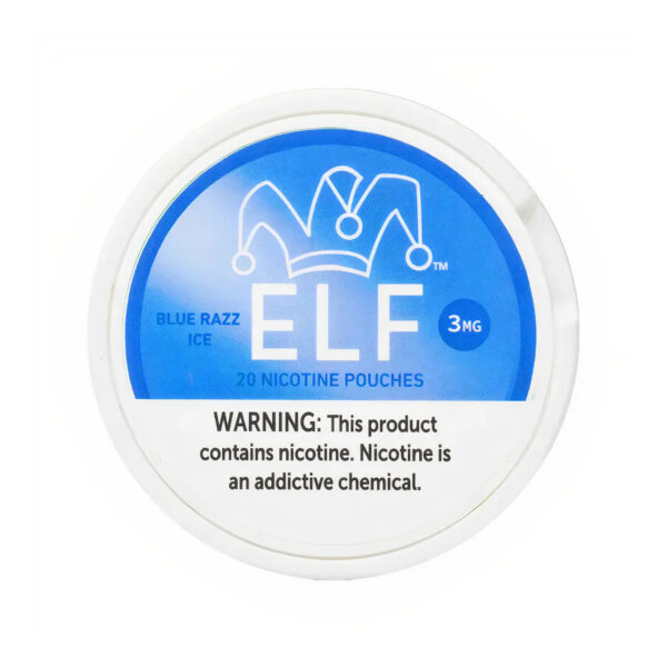 Blue Razz Ice ELF Nicotine Pouches 3mg