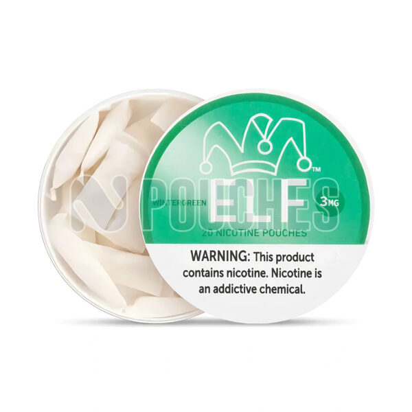 Open Box Wintergreen ELF Nicotine Pouches 3mg