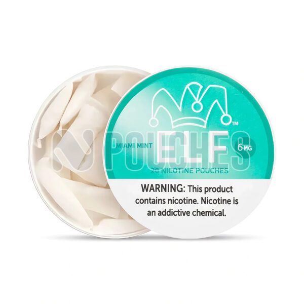 Open Box Miami Mint ELF Nicotine Pouches 6mg