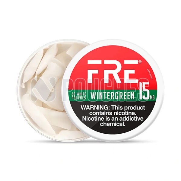 Open Box Wintergreen Fre Nicotine Pouches 15mg