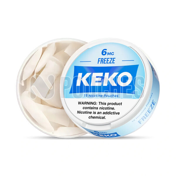 Open Box Freeze KEKO Nicotine Pouches 6mg
