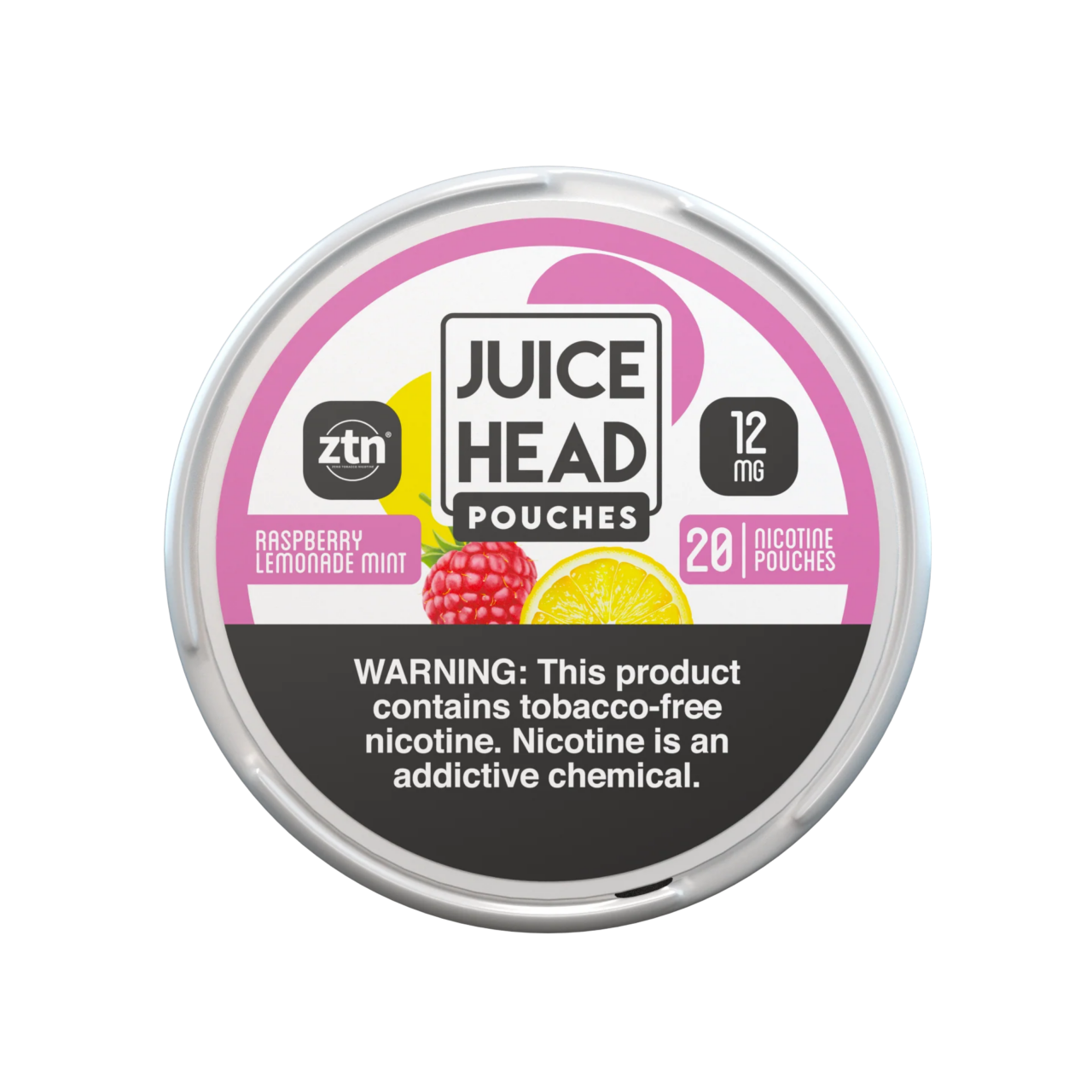 juice-head-pouches-raspberry-lemonade-mint.png Raspberry Lemonade Mint Juice Head Nicotine Pouches 12mg