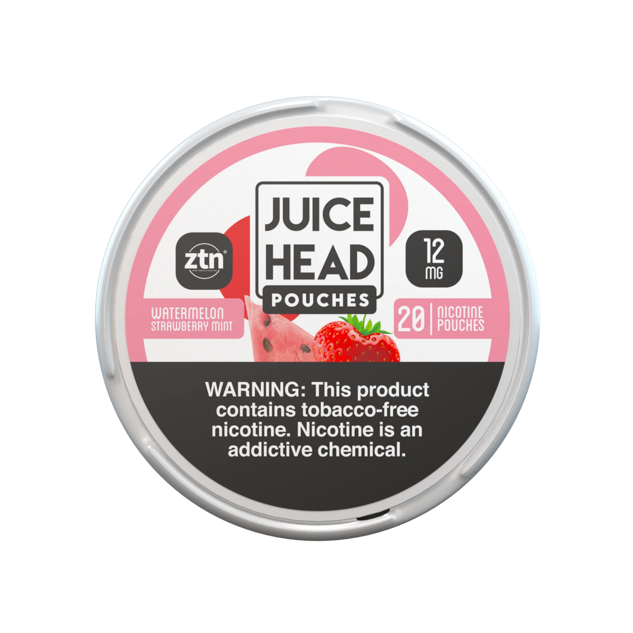 juice-head-pouches-watermelon-strawberry-mint.png Watermelon Strawberry Mint Juice Head Nicotine Pouches 12mg