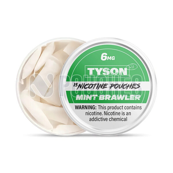 Open Box Mint Brawler Tyson 2.0 Nicotine Pouches 6mg