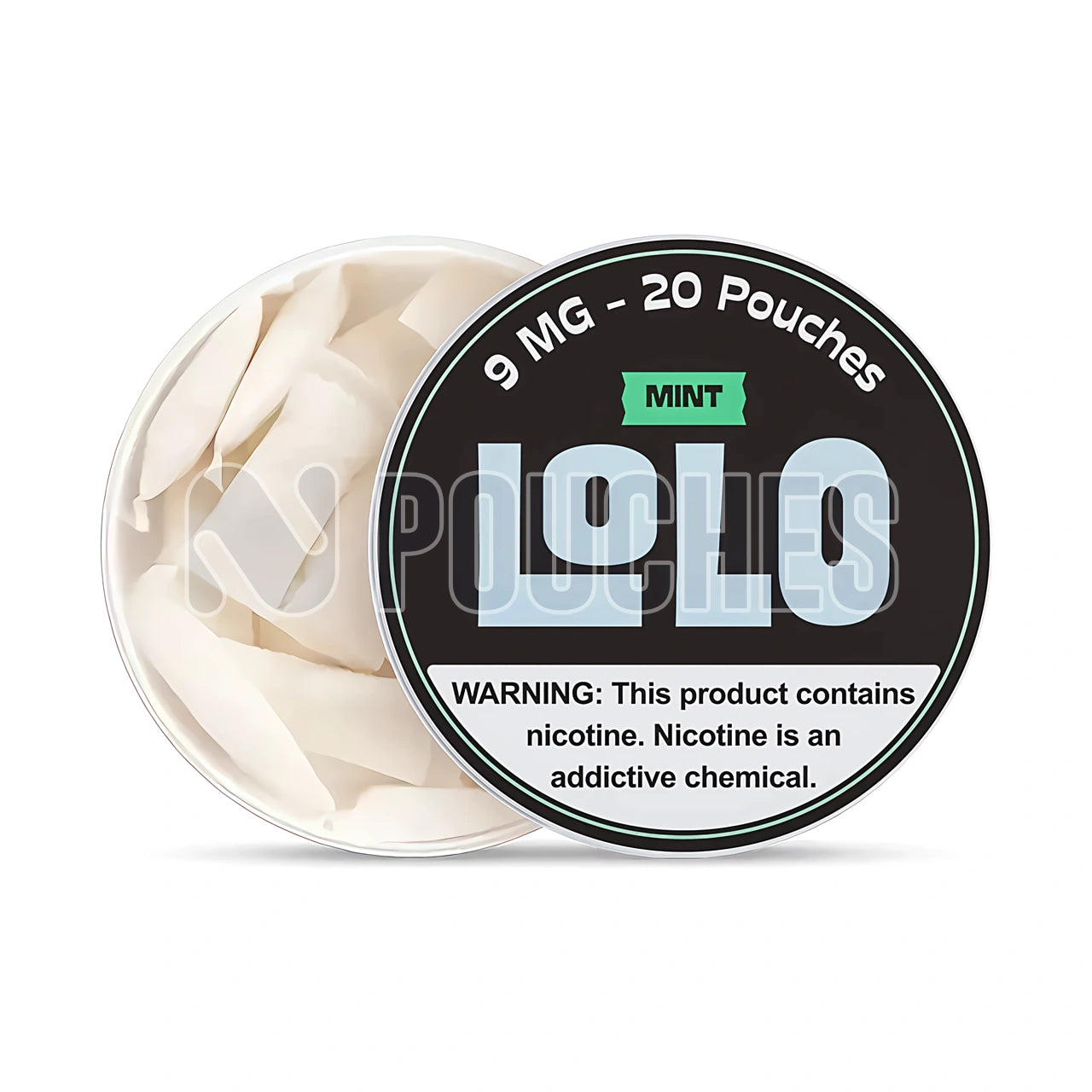 Open Box Mint LoLo Nicotine Pouches 9mg