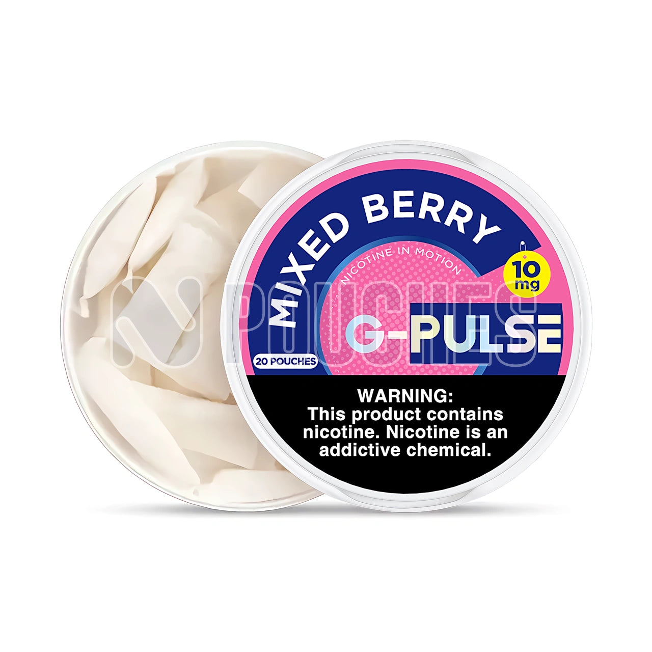 Open Box Mixed Berry G-Pulse Nicotine Pouches 10mg