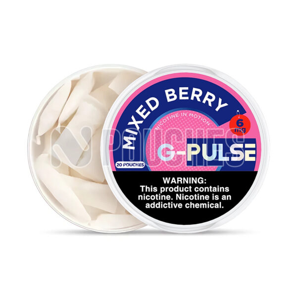 Open Box Mixed Berry G-Pulse Nicotine Pouches 6mg