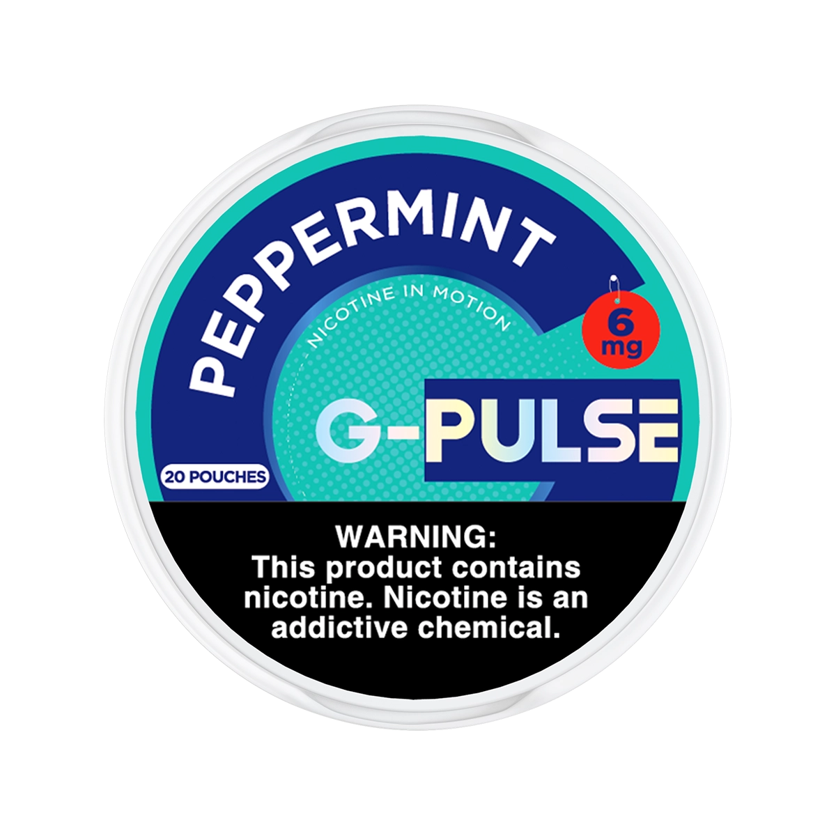 peppermint-6-1.png Peppermint G-Pulse Nicotine Pouches 6mg