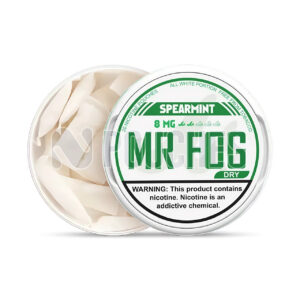 Open Box Spearmint Mr Fog Nicotine Pouches 8mg Dry