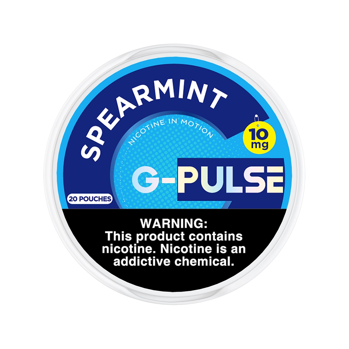 spearmint-10-1.png Spearmint G-Pulse Nicotine Pouches 10mg