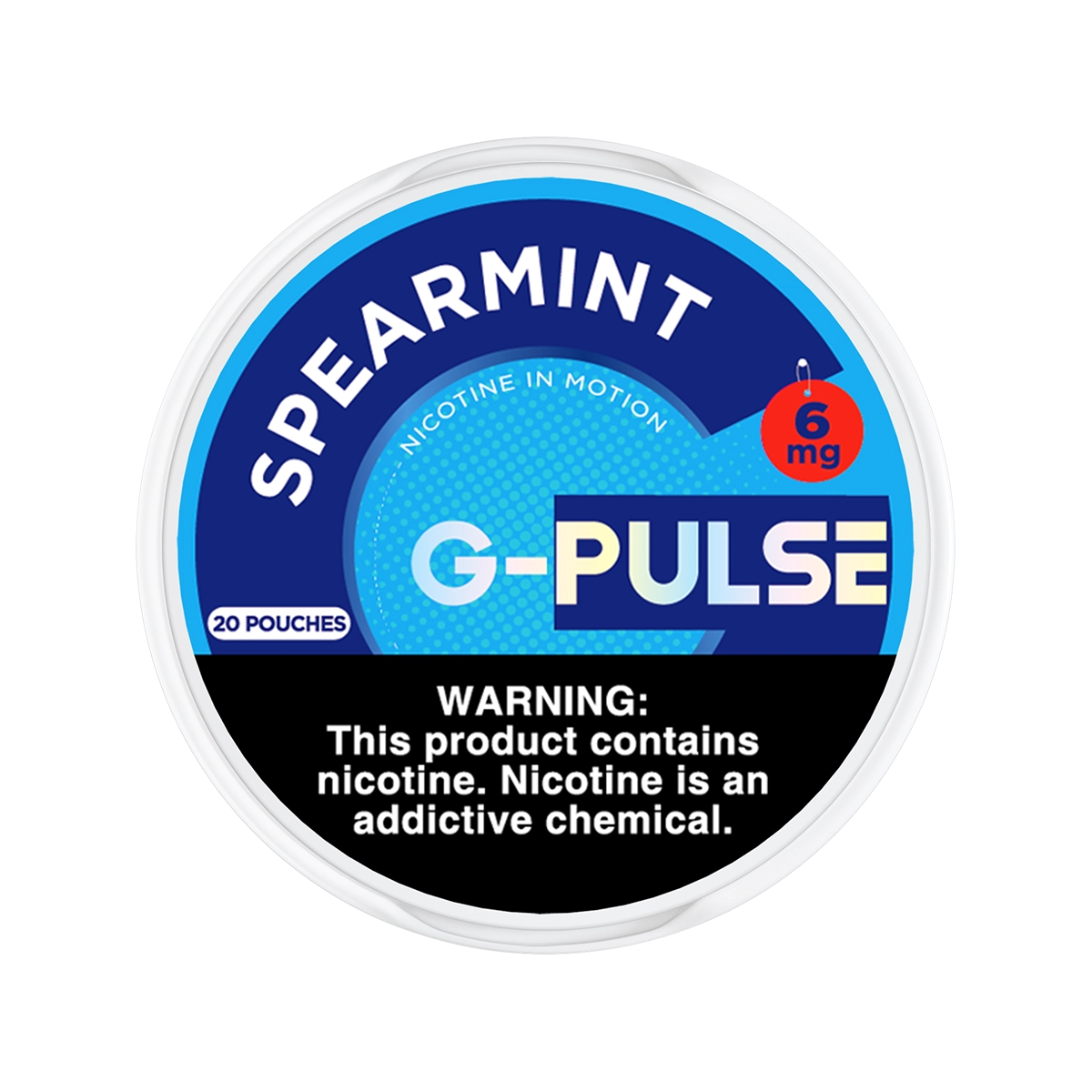 spearmint-6-1.png Spearmint G-Pulse Nicotine Pouches 6mg