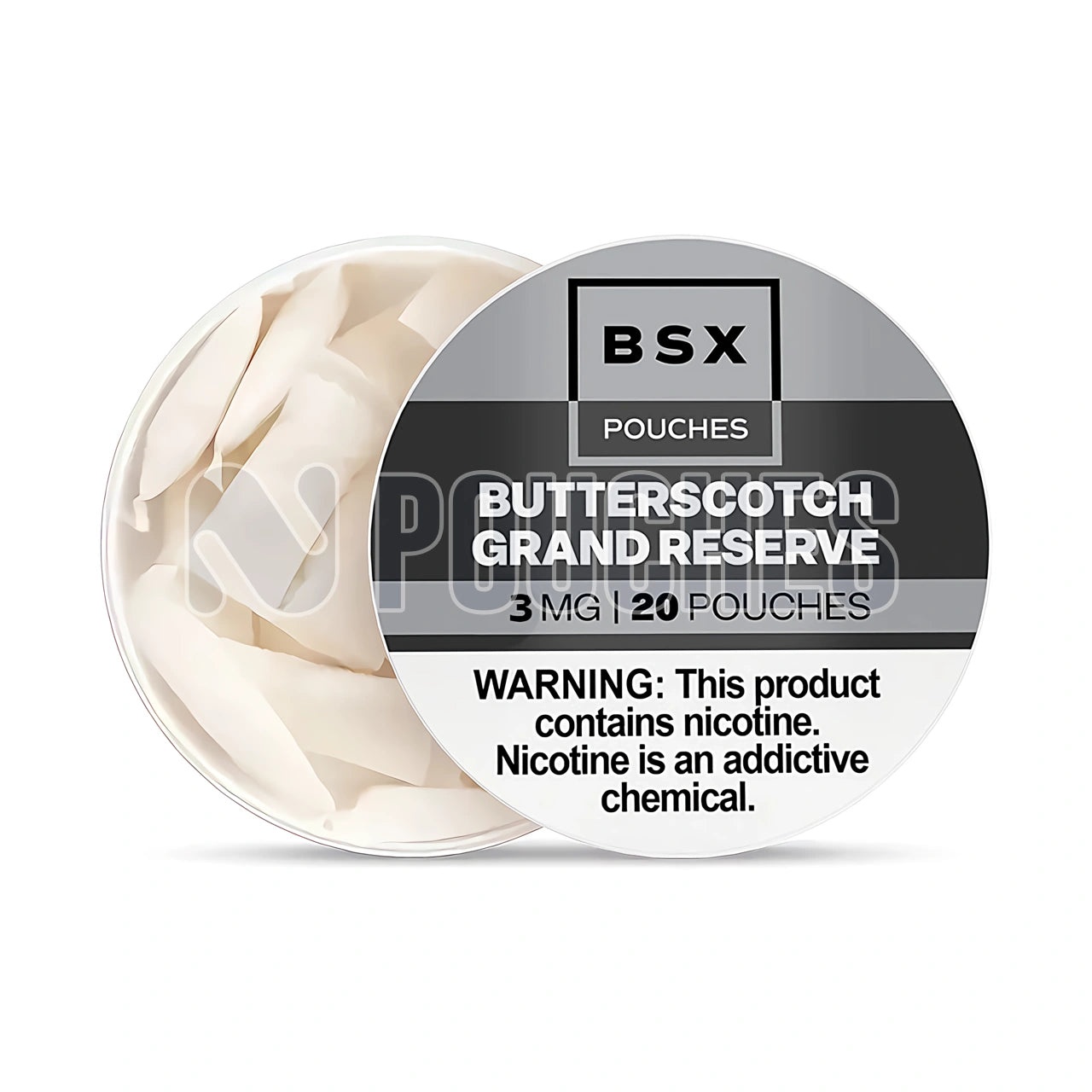 Open Box Butterscotch Grand Reserve BSX Nicotine Pouches 3mg