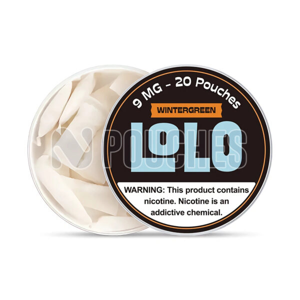 Open Box Wintergreen LoLo Nicotine Pouches 9mg