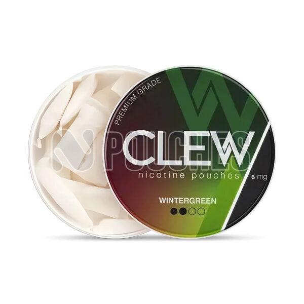 Open Box Wintergreen CLEW Nicotine Pouches 6mg